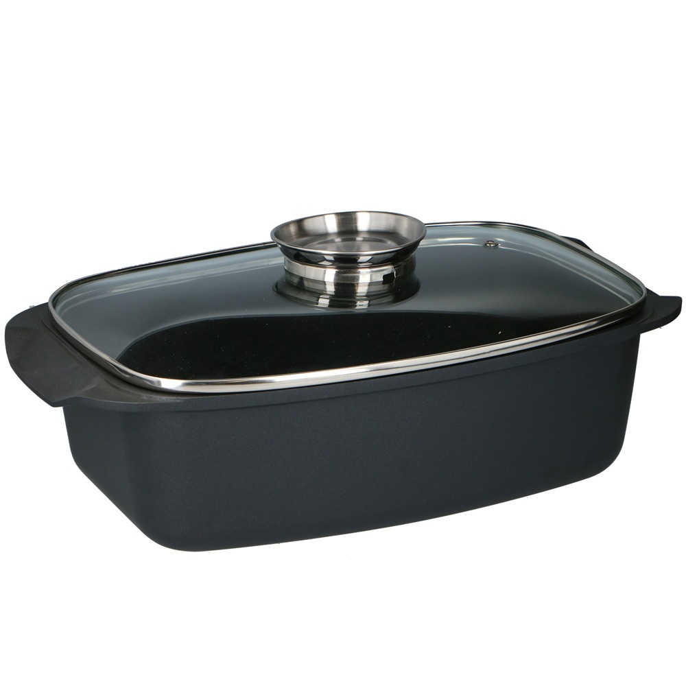 Alpina 5.5L Roaster – Durable Steel Body & Heat-Resistant Glass Lid (EDC) - Image 2
