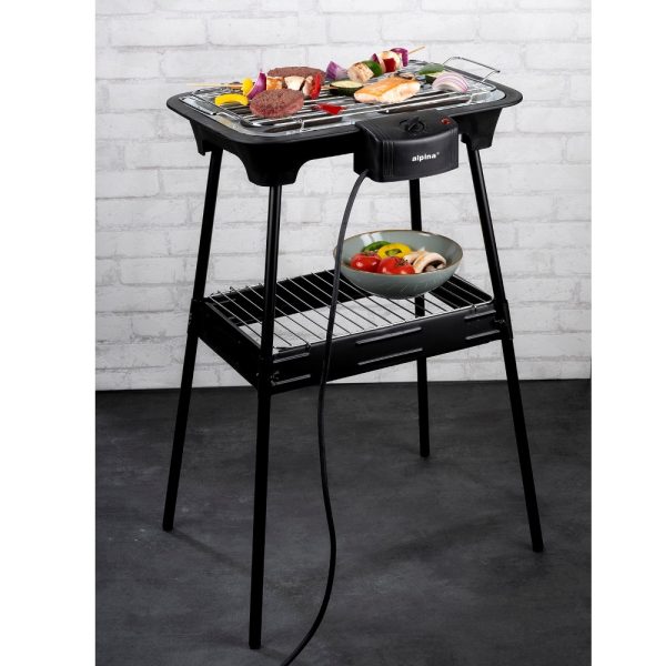 Alpina Electric BBQ Grill – 2000W, Adjustable Thermostat, Indicator Light (EDC)