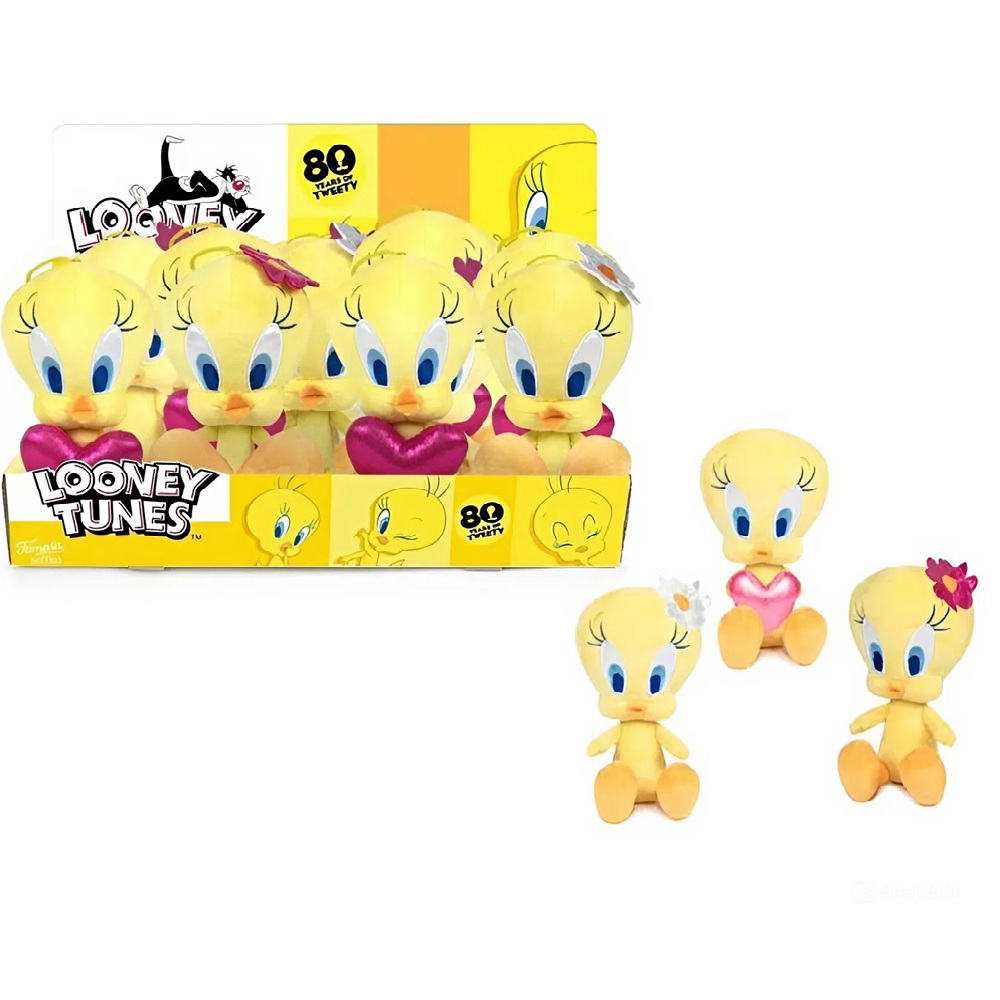 Looney Tunes Tweety plush figure – 20 cm cute, seated animated character toy for kids and collectors (EDC) - Image 6