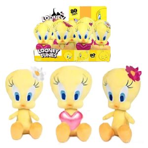 Looney Tunes Tweety plush figure – 20 cm cute, seated animated character toy for kids and collectors (EDC)