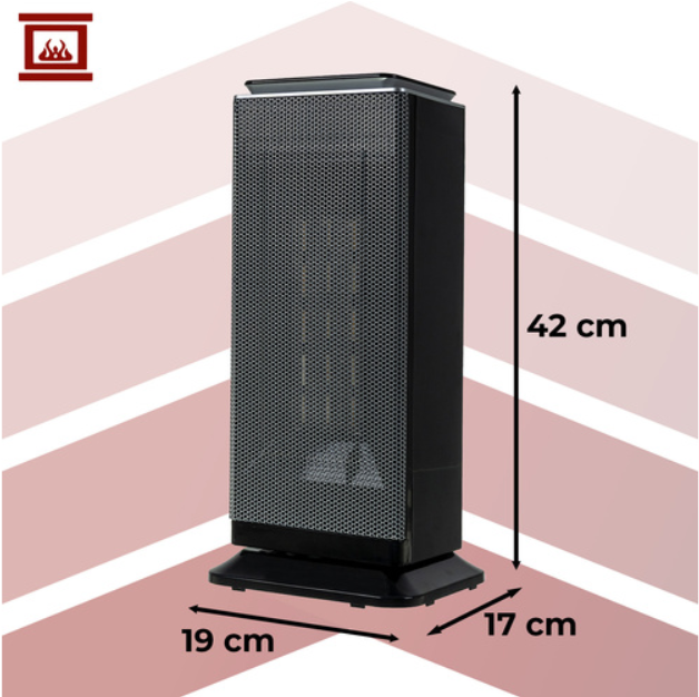 Lumni 2.0 kaminer electric heater – stepless temperature control, 2 power levels (WNDR26376) - Image 3