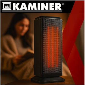 Lumni 2.0 kaminer electric heater – stepless temperature control, 2 power levels (WNDR26376)