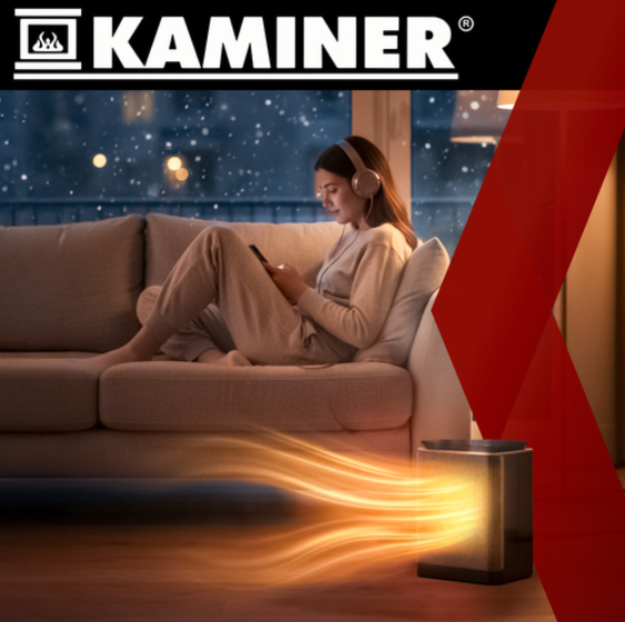 Lumni Kaminer 1500W ceramic electric heater – energy-efficient, fast heating, indoor use (WNDR26374) - Image 2