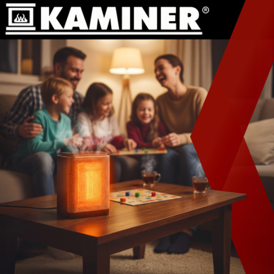 Lumni Kaminer 1500W ceramic electric heater – energy-efficient, fast heating, indoor use (WNDR26374) - Image 3