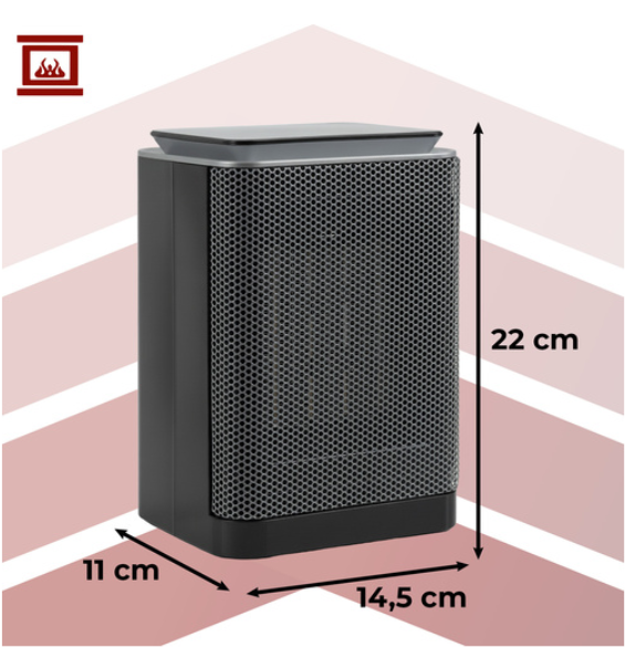 Lumni Kaminer 1500W ceramic electric heater – energy-efficient, fast heating, indoor use (WNDR26374) - Image 9