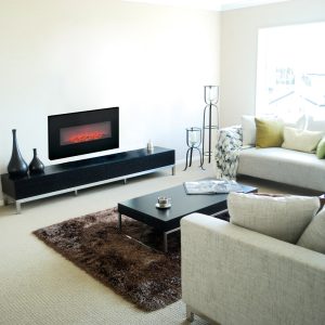 Memphis 80cm Electric Wall Fireplace – 1800W LED (EDC)