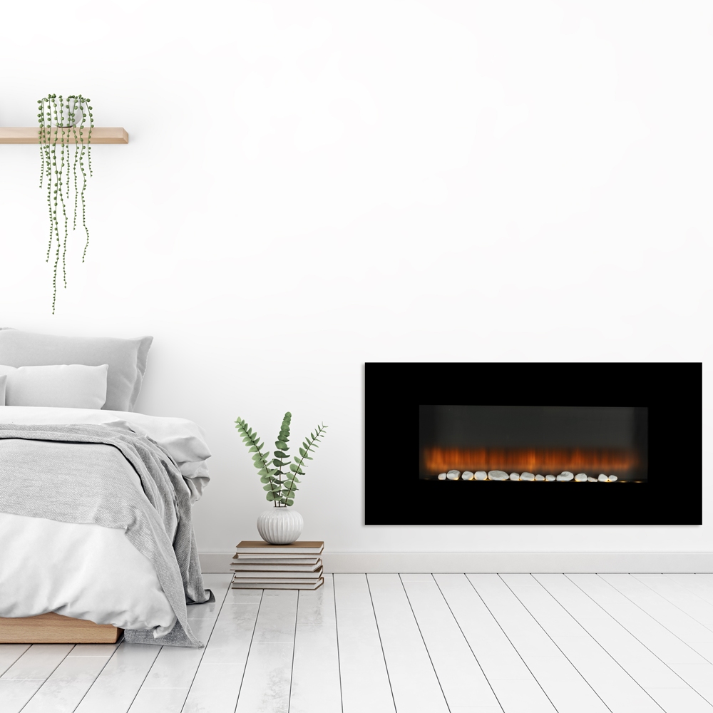 Seattle 105 cm Electric Wall-Mounted Fireplace – Alpina 2000W with Remote Control & Adjustable Heat (EDC) - Image 2